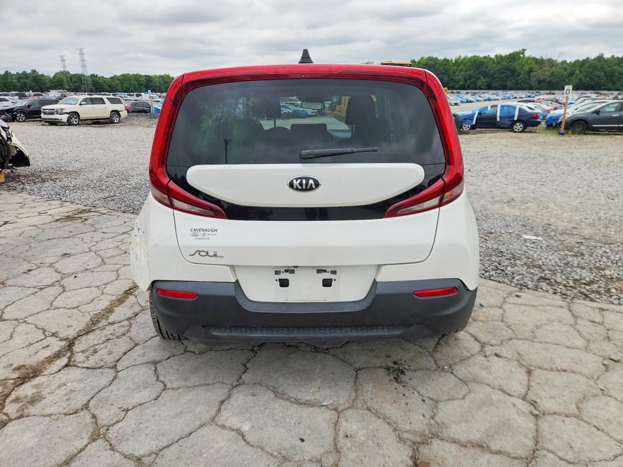 2020 Kia Soul VIN KNDJ23AU1L7713860 COPART salvage auction — Rear End, TN - SALVAGE CERTIFICATE, sold $2,200 on 2026-07-09 (photo 6)