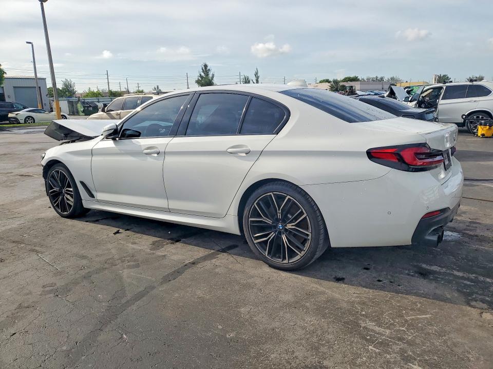 2021 BMW 5er VIN WBA53BJ06MWX35167 COPART salvage auction — FRONT END, Fl - Certificate Of Destruction, sold $12,100 on 2026-08-17 (photo 2)