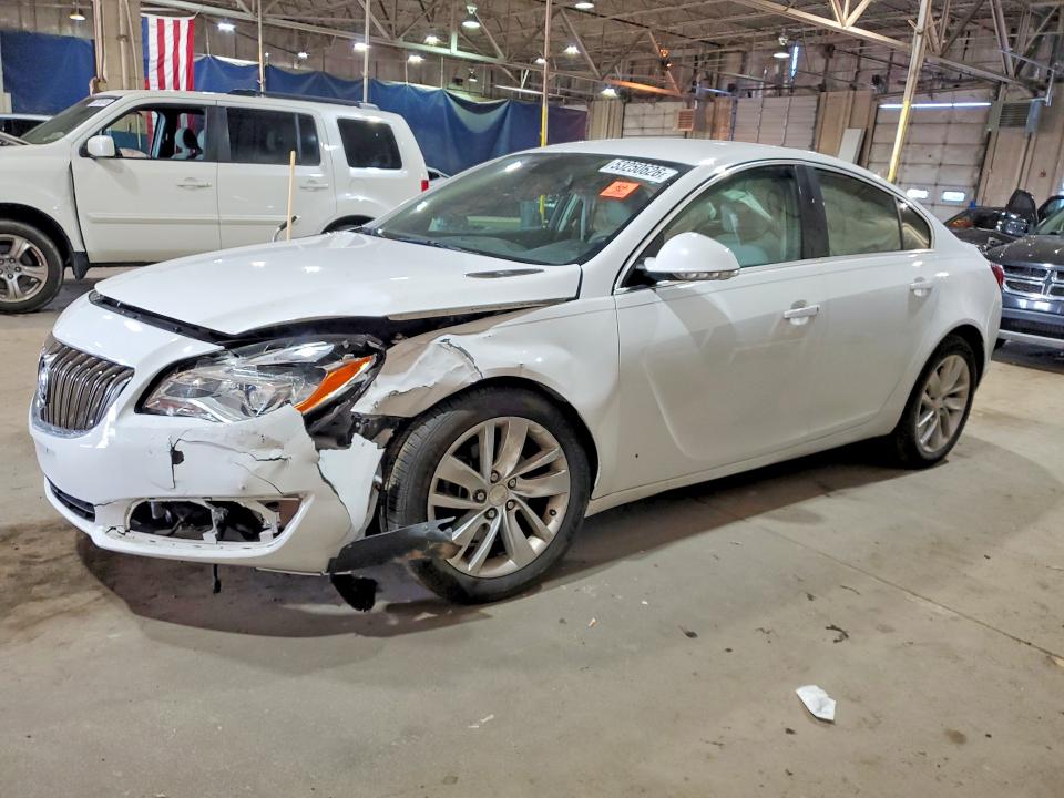 2014 Buick Regal VIN 2G4GK5EX7E9215847 COPART salvage auction — FRONT END, Mi - Certificate Of Title, sold $1,200 on 2026-07-03 (photo 1)