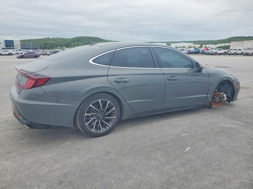 2020 Hyundai Sonata VIN 5NPEH4J29LH006358 COPART salvage auction — UNDERCARRIAGE, Ok - Cert Of Title-Salvage, sold $7,100 on 2026-07-08 (photo 3)