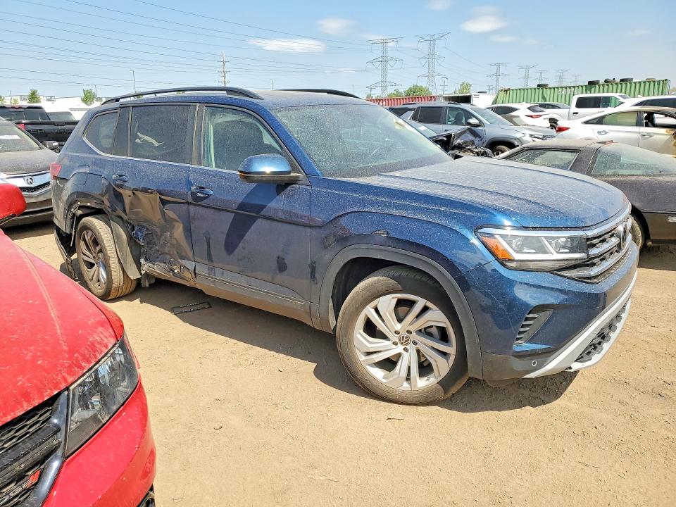 2021 Volkswagen Atlas VIN 1V2KR2CAXMC597269 COPART salvage auction — SIDE, Il - Salvage Certificate, sold $4,750 on 2026-07-30 (photo 4)