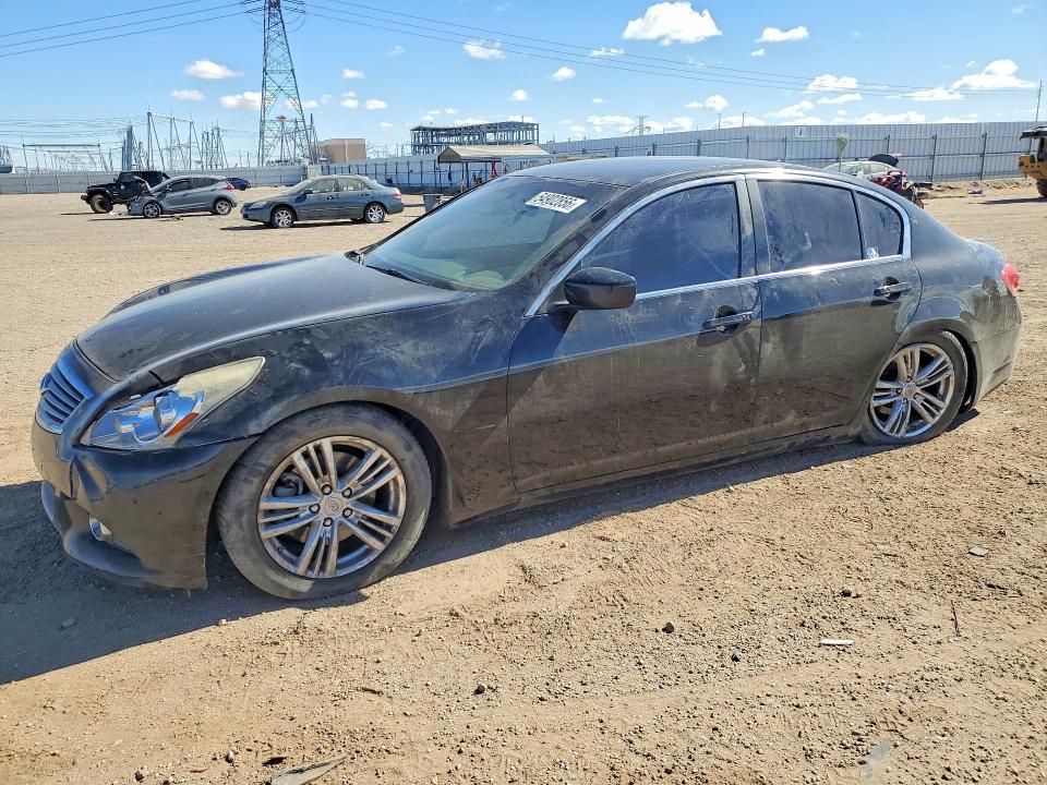 2013 Infiniti VIN JN1CV6AP9DM305799 COPART salvage auction — FRONT END, Ca - Salvage Certificate, sold $900 on 2026-07-06 (photo 1)