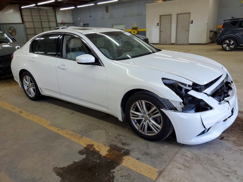 2011 Infiniti G37 VIN JN1CV6AP7BM304583 COPART salvage auction — FRONT END, Nc - Salvage Certificate Of Title, sold $950 on 2026-07-15 (photo 4)