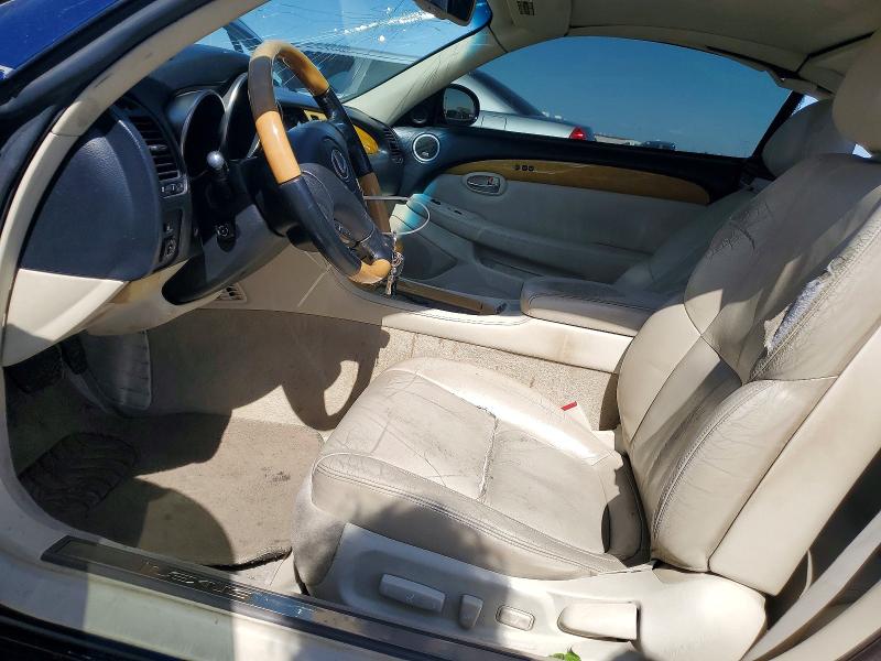 2002 Lexus Sc 430 VIN JTHFN48Y020017234 COPART salvage auction — ROOF, Ca - Salvage Certificate, sold $525 on 2026-07-02 (photo 7)
