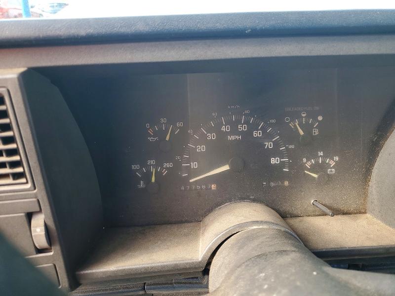 1992 Chevrolet Gmt-400 VIN 1GCDC14Z7NE175024 COPART salvage auction — FRONT END, Nc - Salvage Certificate Of Title, sold $250 on 2026-07-09 (photo 9)