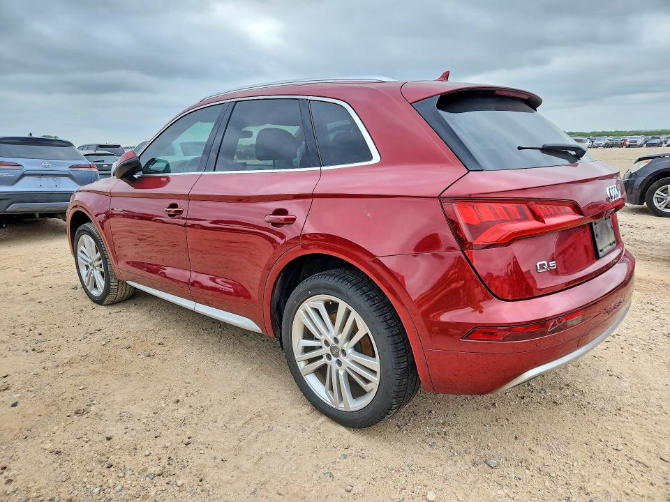 2018 Audi Q5 VIN WA1BNAFY4J2224207 COPART salvage auction — WATER/FLOOD, Tx - Salvage Title-Flood Damage, sold $7,100 on 2026-07-23 (photo 2)