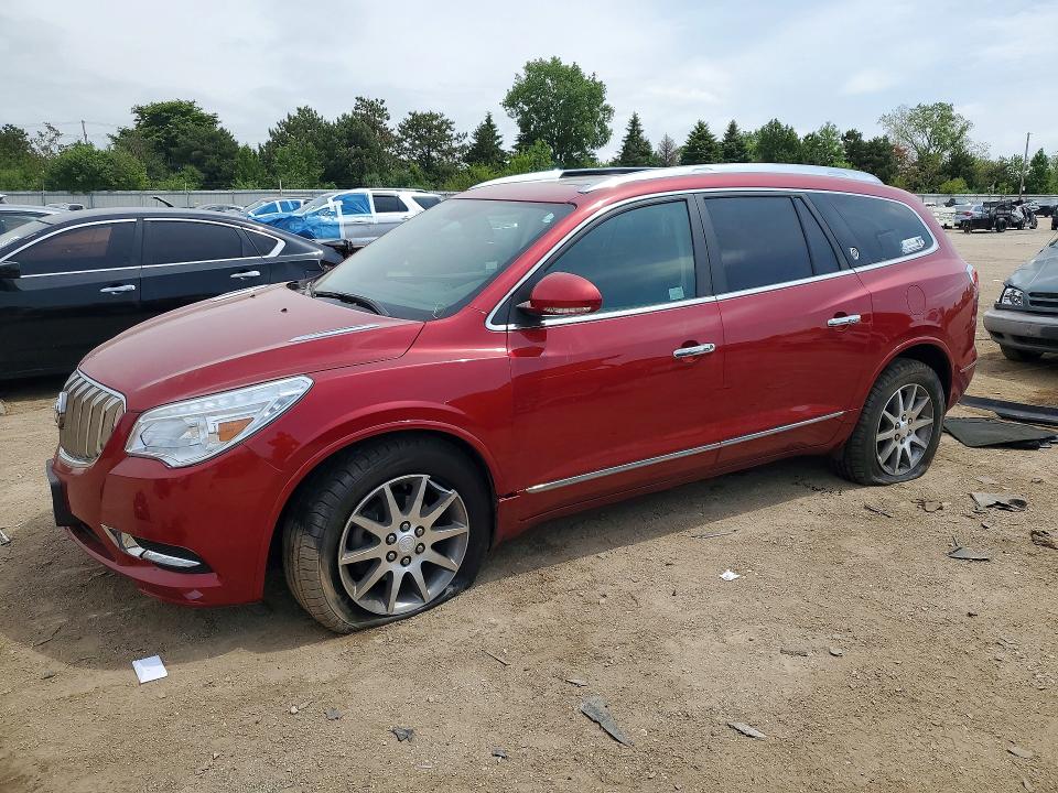2014 Buick Enclave VIN 5GAKVBKDXEJ332682 COPART salvage auction — FRONT END, Il - Salvage Certificate, sold $3,950 on 2026-07-02 (photo 1)