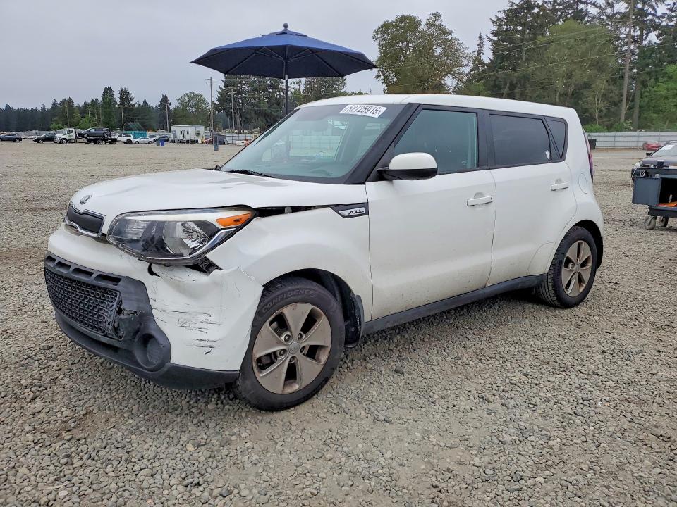 2016 Kia Soul VIN KNDJN2A24G7838891 COPART salvage auction — FRONT END, IN - CERT OF TITLE-SALVAGE TITLE, sold $450 on 2026-07-24 (photo 1)