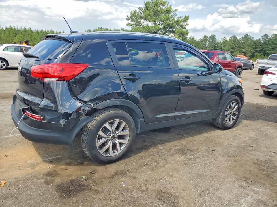 2016 Kia Sportage VIN KNDPBCAC0G7869444 COPART salvage auction — REAR END, Sc - Cert Of Title-Salvage, sold $2,550 on 2026-07-06 (photo 3)
