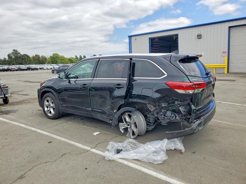 2017 Toyota VIN 5TDDZRFH0HS369880 COPART salvage auction — REAR END, Ca - Salvage Certificate, sold $6,600 on 2026-07-06 (photo 2)
