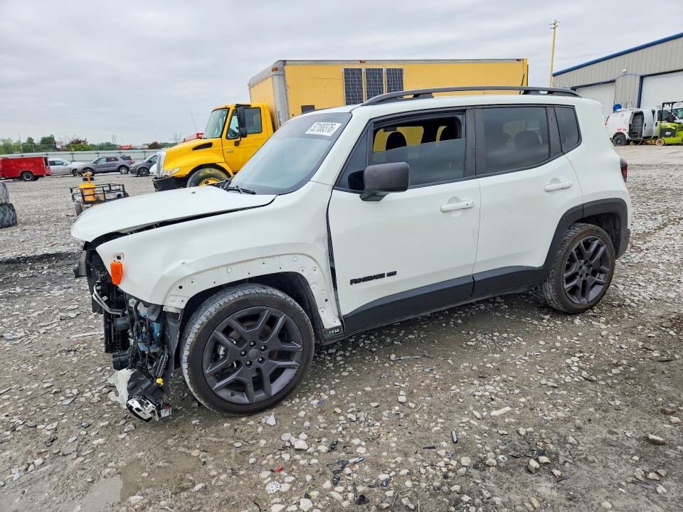 2021 Jeep Renegade VIN ZACNJCB15MPN29645 COPART salvage auction — FRONT END, Il - Salvage Certificate, sold $2,700 on 2026-07-13 (photo 1)