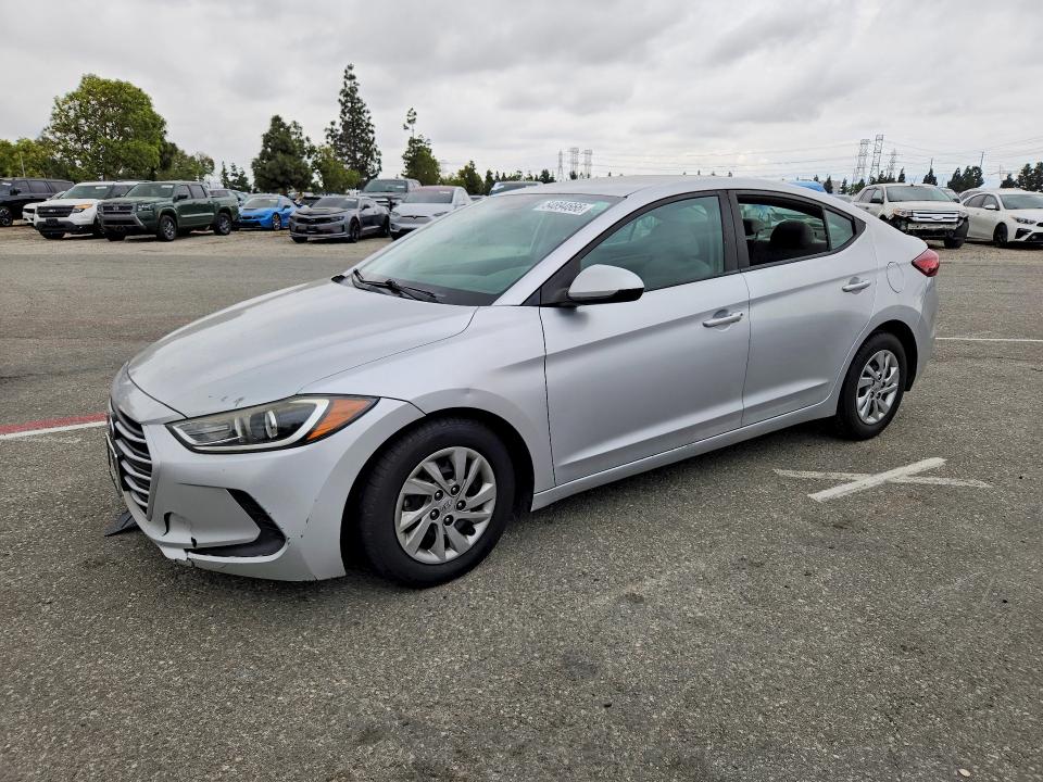 2017 Hyundai Elantra VIN KMHD74LF4HU355001 COPART salvage auction — UNDERCARRIAGE, Ca - Salvage Certificate, sold $1,150 on 2026-07-02 (photo 1)