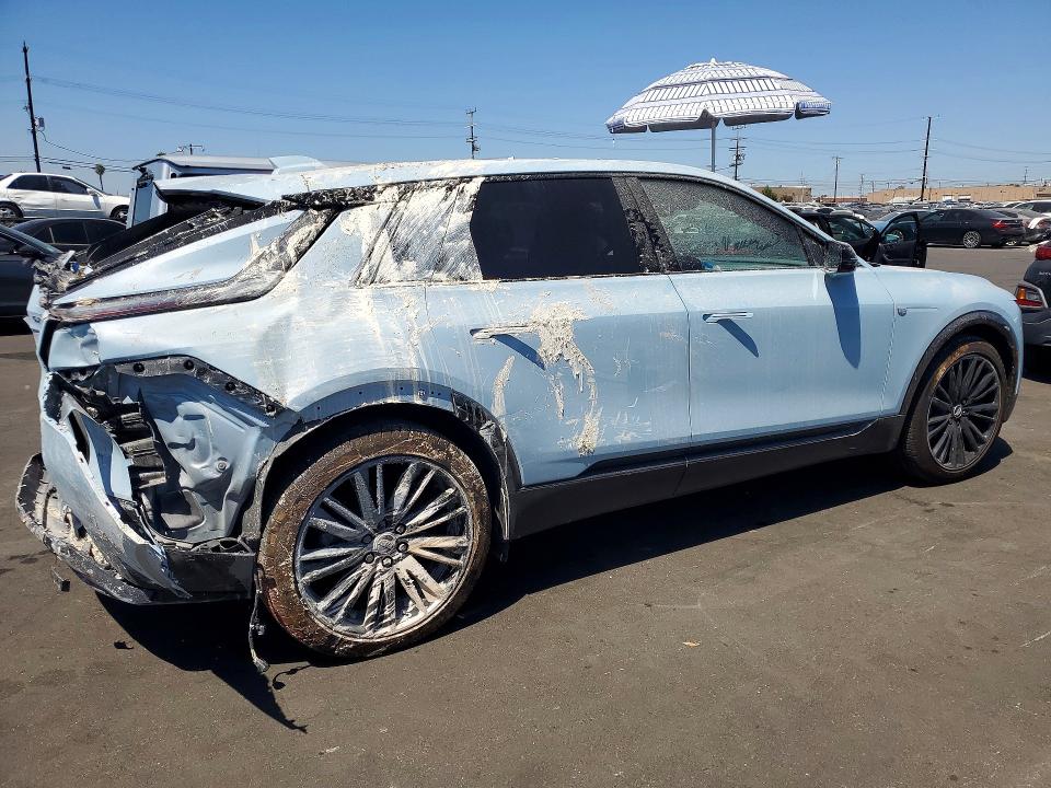 2025 Cadillac Lyriq VIN 1GYKPURL6SZ301910 COPART salvage auction — REAR END, Ca - Salvage Certificate, sold $14,100 on 2026-07-06 (photo 3)