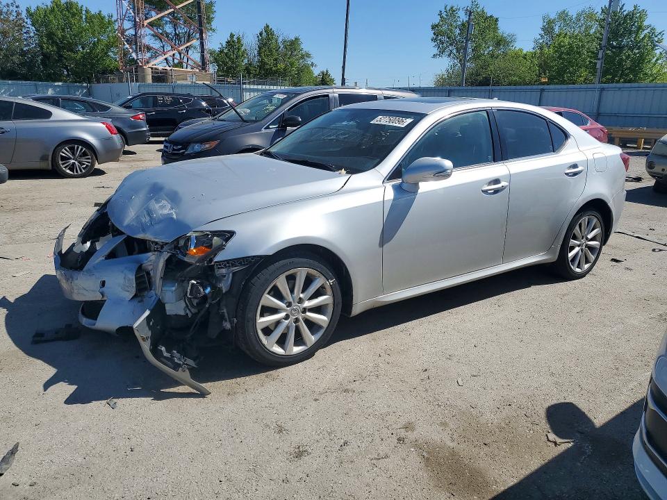 2011 Lexus Is VIN JTHCF5C27B5049285 COPART salvage auction — FRONT END, Il - Salvage Certificate, sold $725 on 2026-07-06 (photo 1)