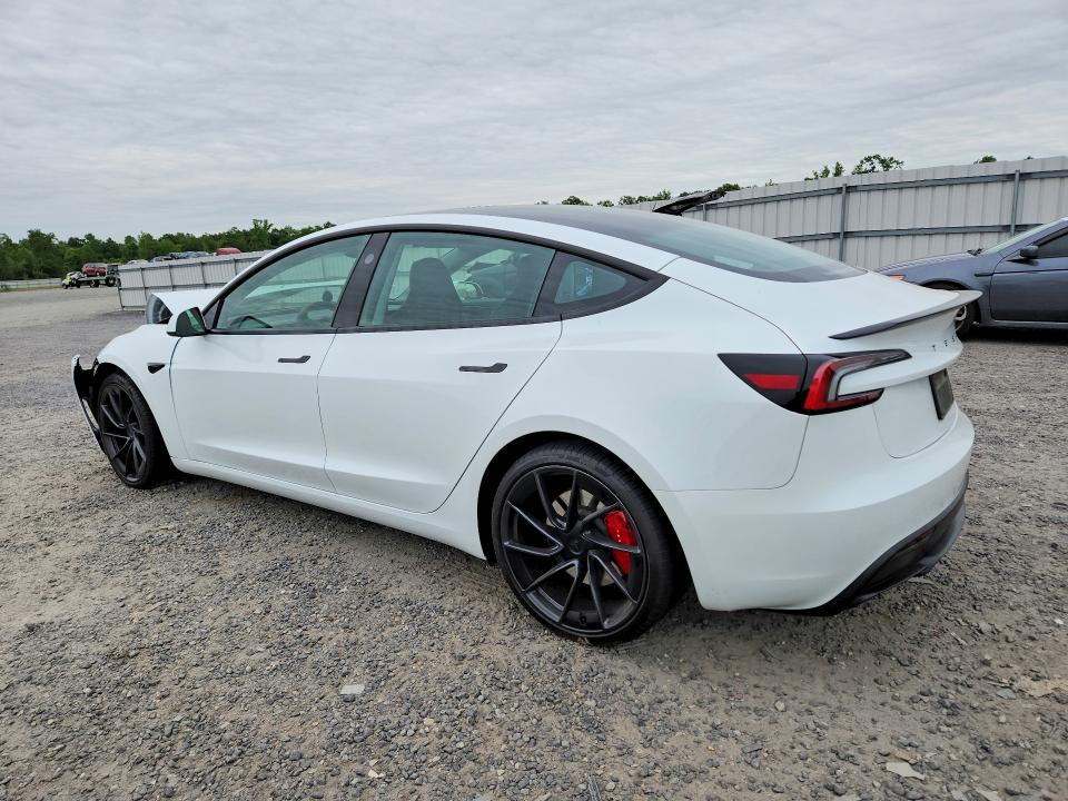 2026 Tesla Model 3 VIN 5YJ3E1ET8TF161628 COPART salvage auction — FRONT END, Va - Cert Of Title - Salvage, sold $22,700 on 2026-07-08 (photo 2)
