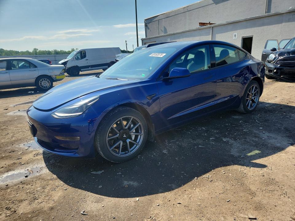 2022 Tesla Model 3 VIN 5YJ3E1EB2NF326373 COPART salvage auction — REAR END, Va - Cert Of Title - Salvage, sold $12,600 on 2026-07-08 (photo 1)