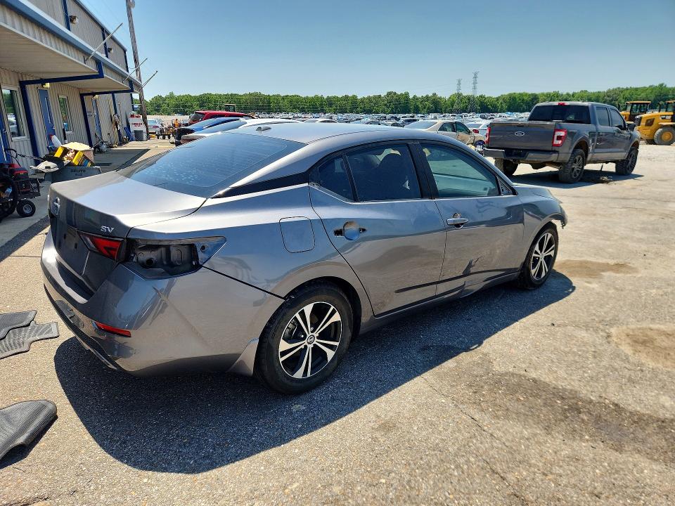 2020 Nissan Sentra VIN 3N1AB8CV9LY214602 COPART salvage auction — FRONT END, Tn - Salvage Certificate, sold $2,300 on 2026-07-02 (photo 3)