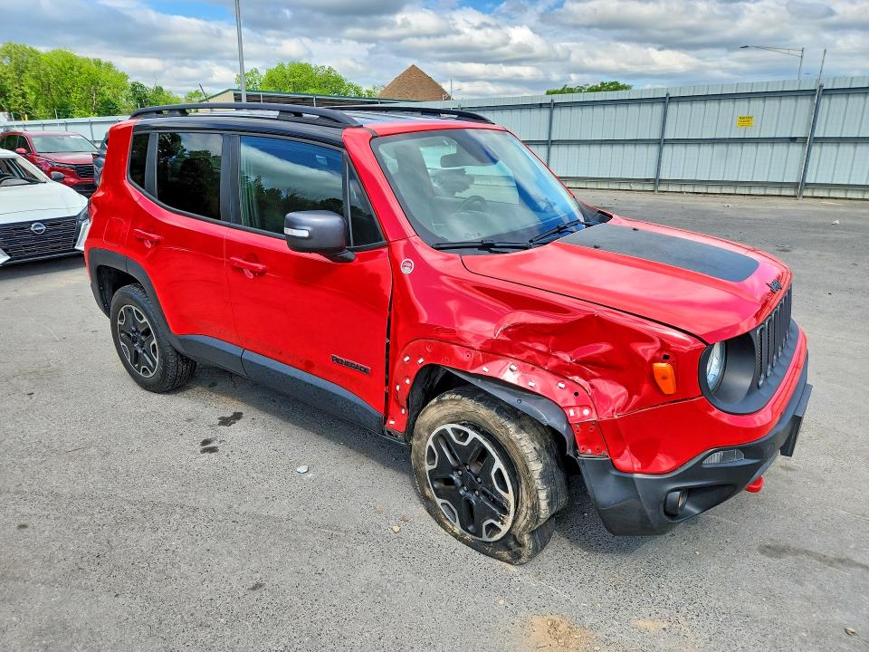 2017 Jeep Renegade VIN ZACCJBCB0HPG41268 COPART salvage auction — FRONT END, Nj - Cert Of Title-Salvage, sold $2,500 on 2026-07-09 (photo 4)
