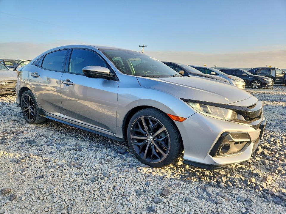 2021 Honda Civic VIN SHHFK7H47MU227356 COPART salvage auction — HAIL, Mo - Certificate Of Title, sold $12,700 on 2026-07-13 (photo 4)