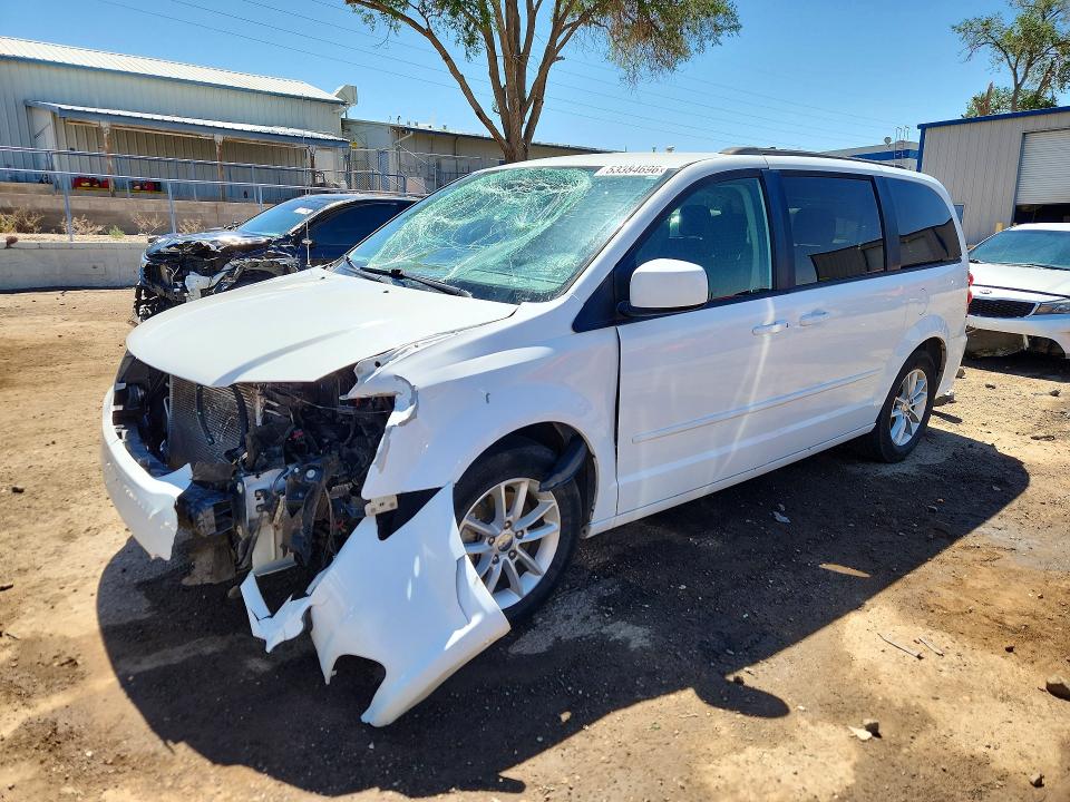 2016 Dodge Caravan VIN 2C4RDGCG8GR384137 COPART salvage auction — FRONT END, Nm - Cert Of Title-Salvage, sold $400 on 2026-07-20 (photo 1)