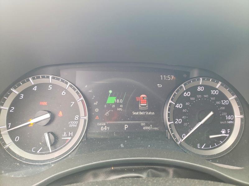2020 Toyota Highlander VIN 5TDGZRBH0LS029835 COPART salvage auction — FRONT END, CT - CERT OF TITLE-SALVAGE, sold $12,900 on 2026-07-07 (photo 9)