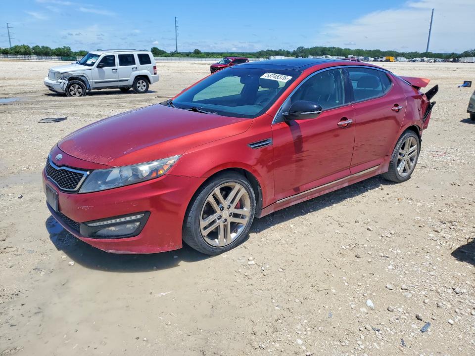 2013 Kia Optima VIN 5XXGR4A66DG122929 COPART salvage auction — REAR END, Tx - Salvage Vehicle Title, sold $1,000 on 2026-07-02 (photo 1)