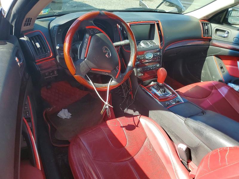 2010 Infiniti G VIN JN1CV6FE1AM350982 COPART salvage auction — FRONT END, Nj - Cert Of Title-Salvage, sold $675 on 2026-07-21 (photo 8)