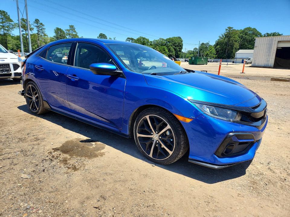 2020 Honda Civic VIN SHHFK7H42LU220426 COPART salvage auction — REAR END, La - Cert Of Title-Salvage, sold $125 on 2026-07-21 (photo 4)
