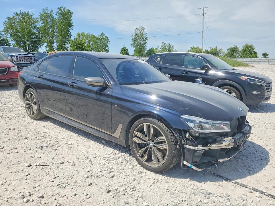 2018 BMW 7er VIN WBA7H6C55JG614713 COPART salvage auction — FRONT END, Mi - Certificate Of Title, sold $13,100 on 2026-07-02 (photo 4)