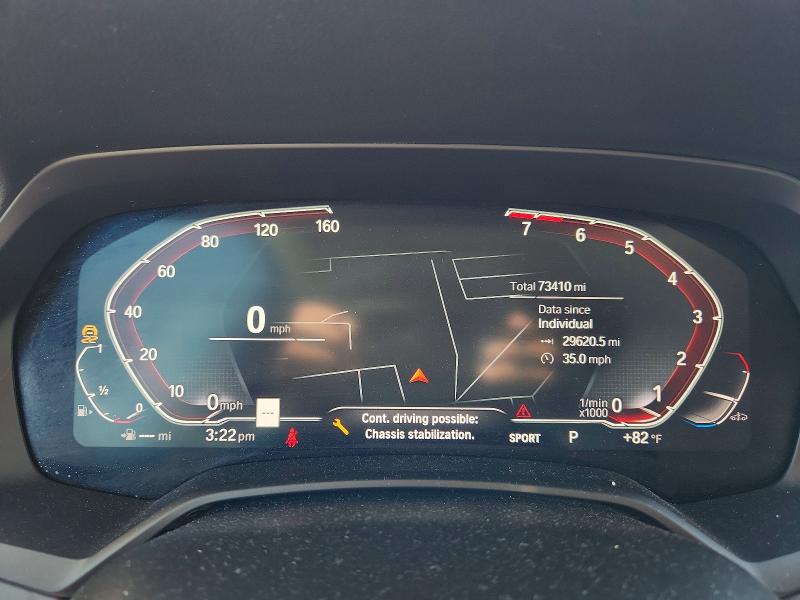 2020 BMW VIN 5UXCW2C08L9B58977 COPART salvage auction — UNDERCARRIAGE, Tx - Salvage Vehicle Title, sold $22,300 on 2026-07-24 (photo 9)