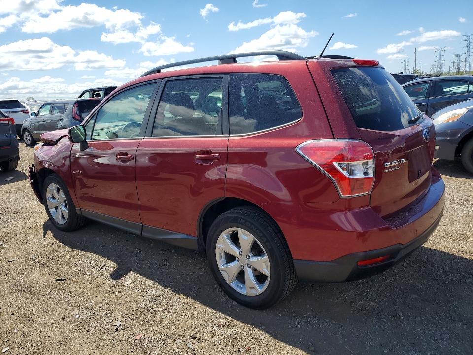 2015 Subaru Forester VIN JF2SJADCXFH827645 COPART salvage auction — FRONT END, Il - Salvage Certificate, sold $2,450 on 2026-07-21 (photo 2)