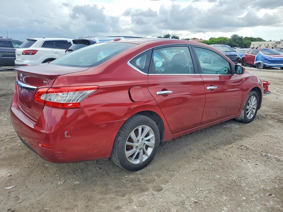 2015 Nissan Sentra VIN 3N1AB7AP7FY302678 COPART salvage auction — WATER/FLOOD, Fl - Certificate Of Title, sold $1,250 on 2026-07-09 (photo 3)