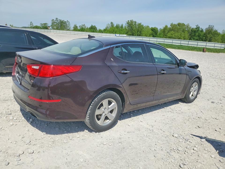 2014 Kia Optima VIN 5XXGM4A71EG281186 COPART salvage auction — FRONT END, Il - Salvage Certificate, sold $525 on 2026-07-16 (photo 3)