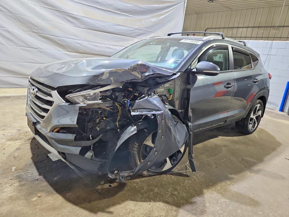 2017 Hyundai Tucson VIN KM8J3CA2XHU326627 COPART salvage auction — FRONT END, NH - CERT OF TITLE-SALVAGE, sold $1,850 on 2026-07-02 (photo 1)