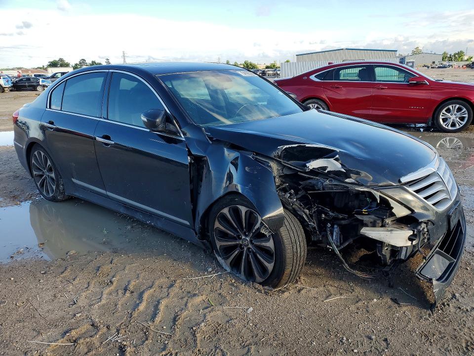 2012 Hyundai VIN KMHGC4DH1CU155517 COPART salvage auction — FRONT END, Tx - Salvage Vehicle Title, sold $675 on 2026-07-28 (photo 4)