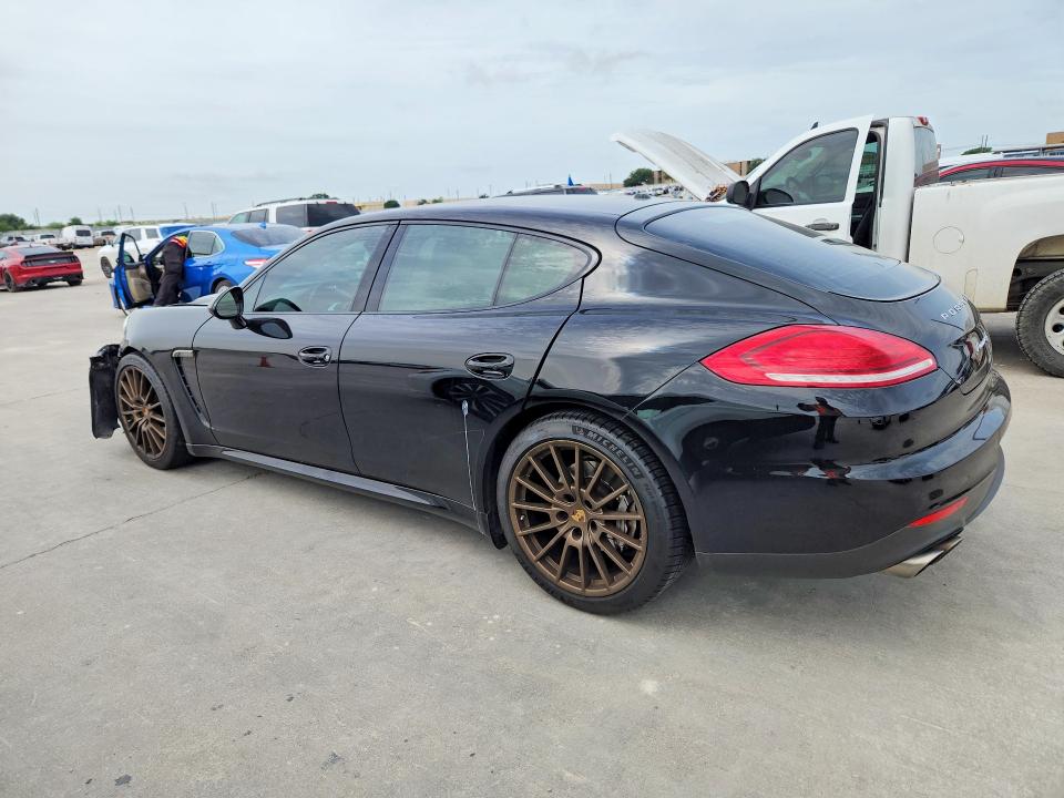 2014 Porsche Panamera VIN WP0AB2A70EL056354 COPART salvage auction — FRONT END, TX - SALVAGE VEHICLE TITLE, sold $6,300 on 2026-07-09 (photo 2)