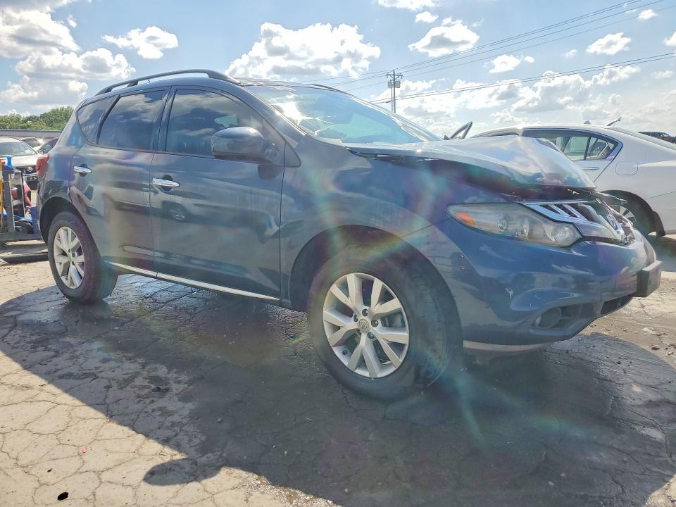 2014 Nissan Murano VIN JN8AZ1MU2EW412328 COPART salvage auction — FRONT END, Tn - Salvage Certificate, sold $1,250 on 2026-07-27 (photo 4)