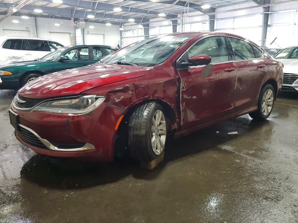 2015 Chrysler 200 VIN 1C3CCCAB9FN729281 COPART salvage auction — FRONT END, Mn - Cert Of Title-Salvage, sold $1,350 on 2026-07-09 (photo 1)