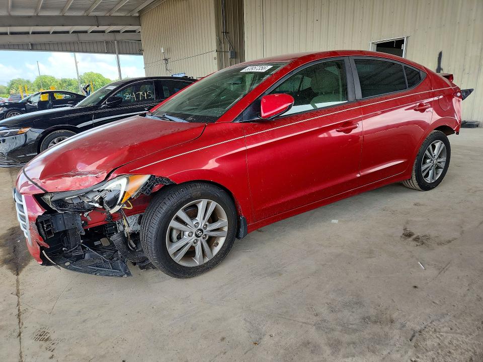 2018 Hyundai Elantra VIN KMHD84LF0JU470021 COPART salvage auction — REAR END, Fl - Cert Of Title Slvg Rebuildable, sold $1,600 on 2026-07-22 (photo 1)