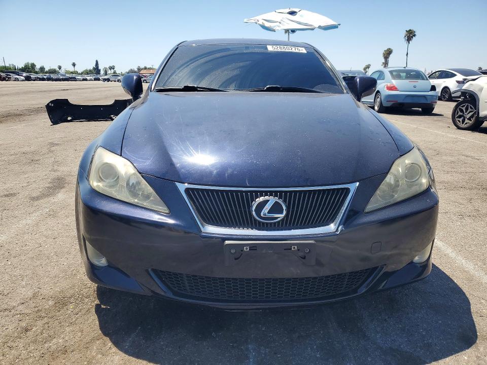 2007 Lexus Is VIN JTHBK262775030633 COPART salvage auction — REAR END, Ca - Salvage Certificate, sold $1,050 on 2026-07-24 (photo 5)