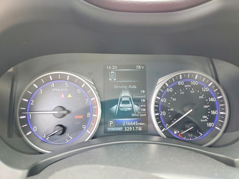2017 Infiniti Q60 VIN JN1FV7EK6HM611091 COPART salvage auction — HAIL, TX - SALVAGE VEHICLE TITLE, sold $4,300 on 2026-07-02 (photo 9)