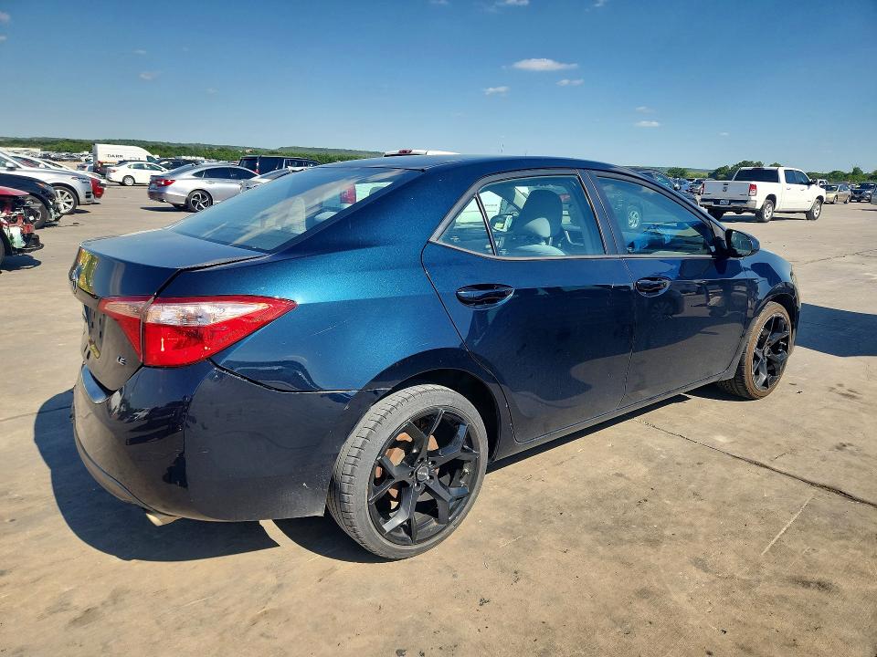 2018 Toyota Corolla VIN 5YFBURHEXJP839999 COPART salvage auction — REAR END, Tx - Salvage Vehicle Title, sold $200 on 2026-07-09 (photo 3)