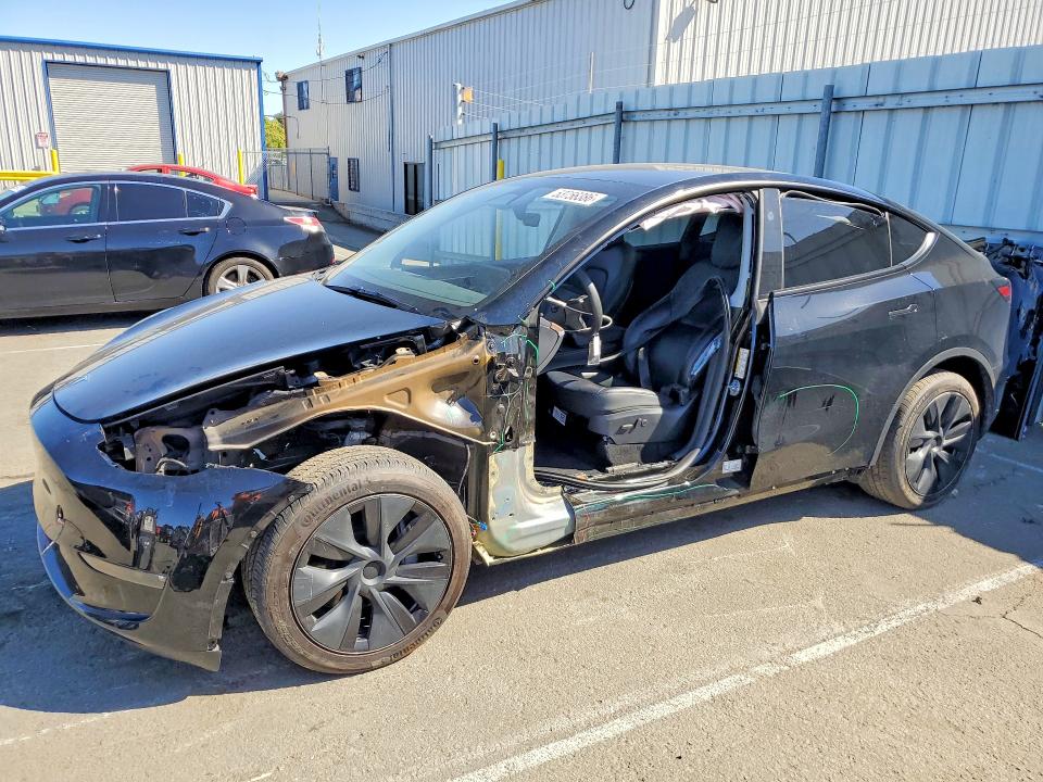 2024 Tesla Model y VIN 7SAYGDEEXRF115135 COPART salvage auction — SIDE, Ca - Salvage Certificate, sold $13,400 on 2026-07-31 (photo 1)