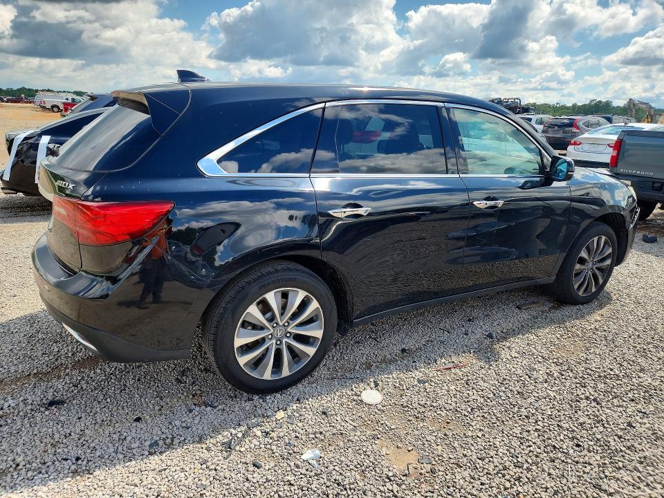 2016 Acura Mdx VIN 5FRYD3H43GB018289 COPART salvage auction — FRONT END, Al - Cert Of Title-Salvage Title, sold $400 on 2026-07-02 (photo 3)