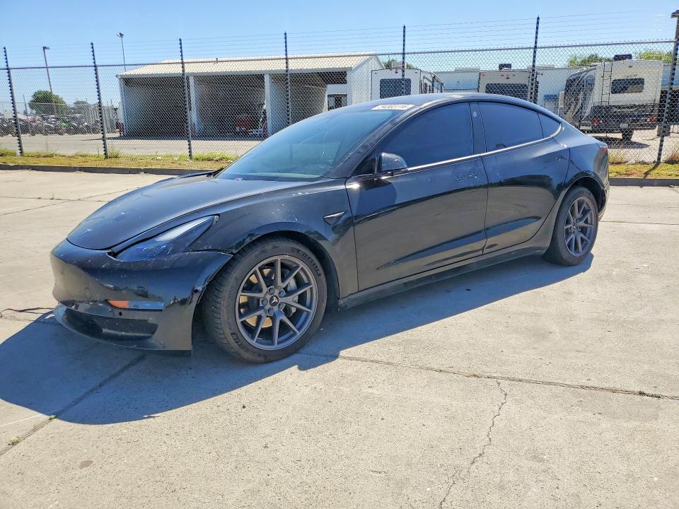 2021 Tesla Model 3 VIN 5YJ3E1EB8MF075552 COPART salvage auction — FRONT END, Ca - Salvage Certificate, sold $5,000 on 2026-07-20 (photo 1)