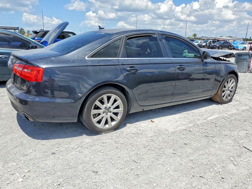 2013 Audi A6 VIN WAUGFAFC2DN074353 COPART salvage auction — WATER/FLOOD, Fl - Cert Of Title-Slvg Rebld Flood, sold $350 on 2026-07-14 (photo 3)