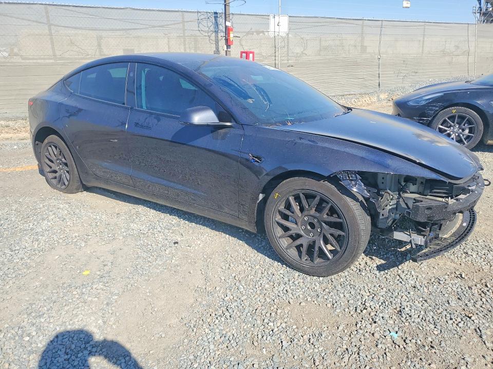 2024 Tesla Model 3 VIN 5YJ3E1EA6RF837002 COPART salvage auction — FRONT END, CA - SALVAGE CERTIFICATE, sold $9,300 on 2026-07-28 (photo 4)