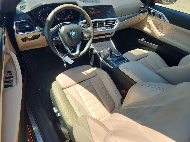 2022 BMW 4 series VIN WBA23AT08NCK16652 COPART salvage auction — FRONT END, PA - CERT OF TITLE, sold $6,100 on 2026-07-24 (photo 8)