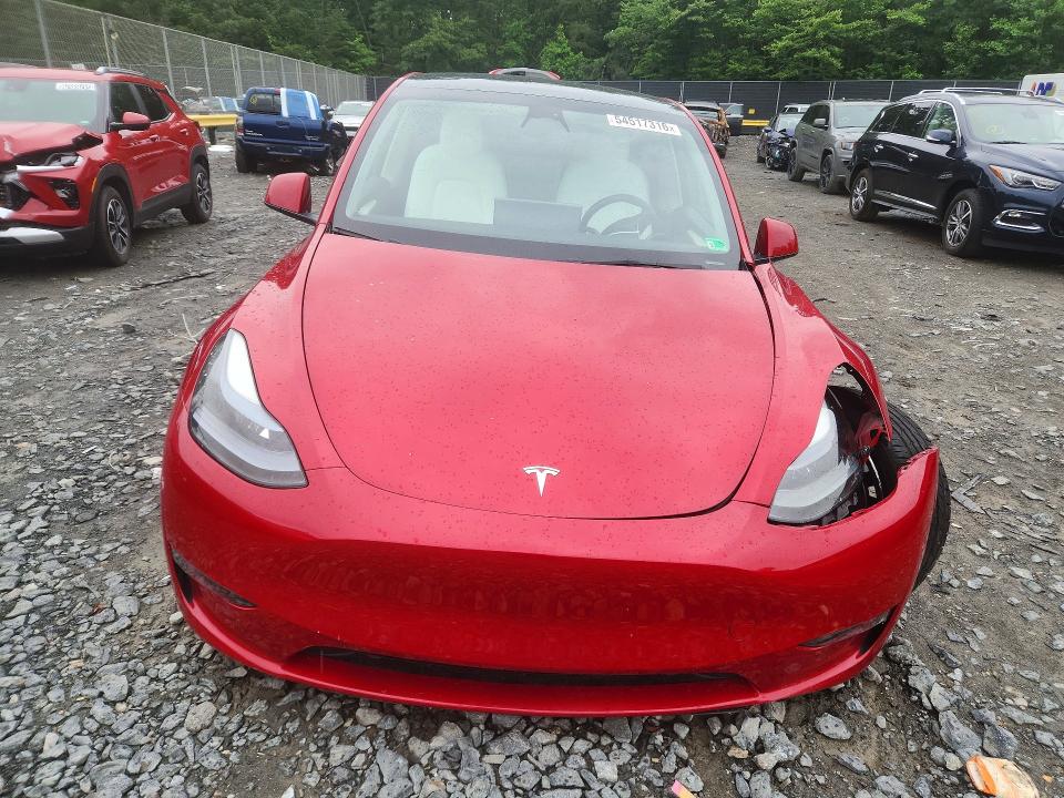 2022 Tesla Model y VIN 7SAYGDEF8NF546365 COPART salvage auction — FRONT END, Md - Cert Of Salvage > 75% Damage, sold $6,000 on 2026-07-28 (photo 5)
