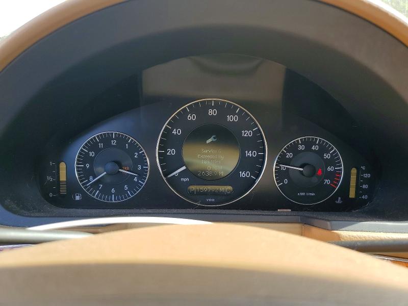 2009 Mercedes-benz E-klasse VIN WDBUF56X49B428624 COPART salvage auction — FRONT END, Ga - Cert Of Title-Salvage, sold $1,600 on 2026-07-06 (photo 9)